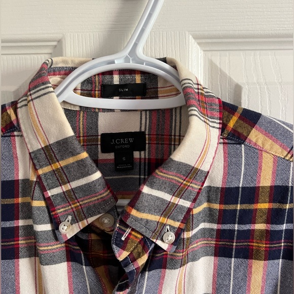 Jcrew slim plaid Oxford shirt - Picture 3 of 3